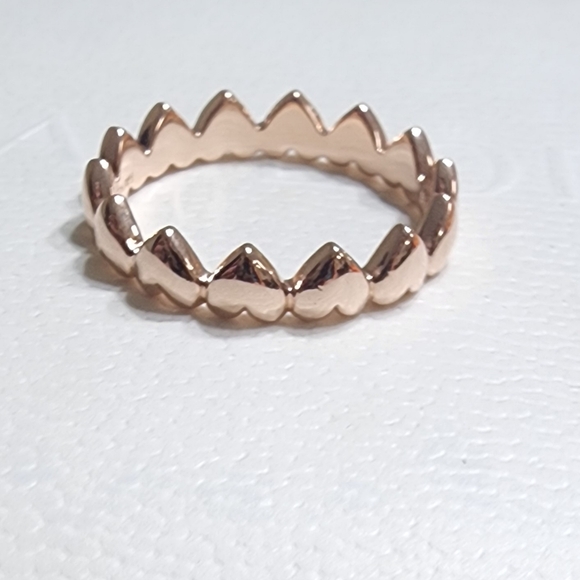 Pandora Row of Hearts Ring size 60 - Picture 3 of 10